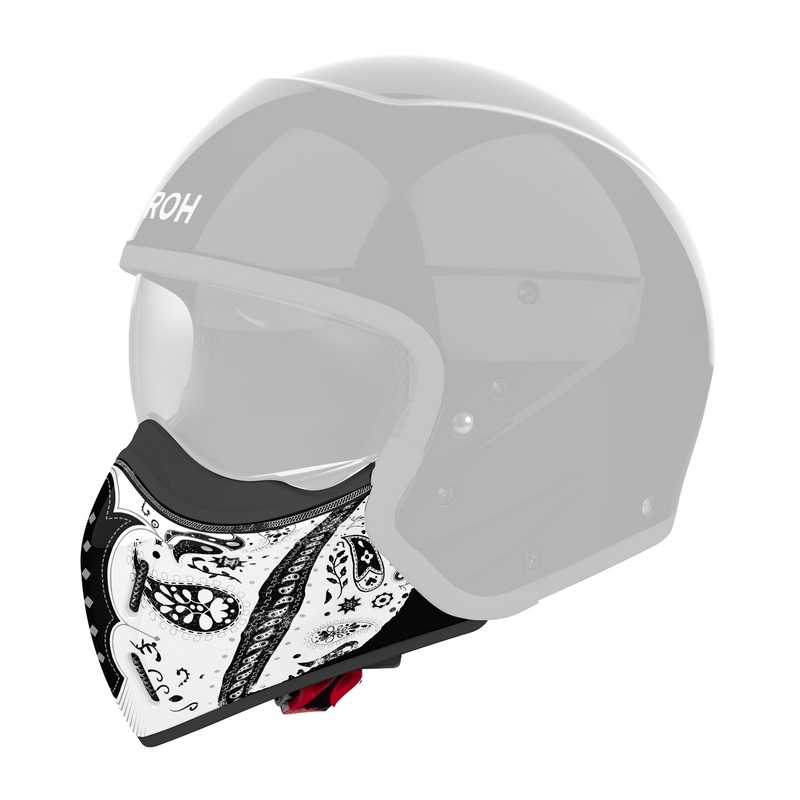 Hagebeskytter til Airoh J110 Paesly-hjelme, blank hvid