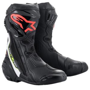 Alpinestars Supertech R Black-White-Fluo Red-Fluo Yellow motorcykelstøvler
