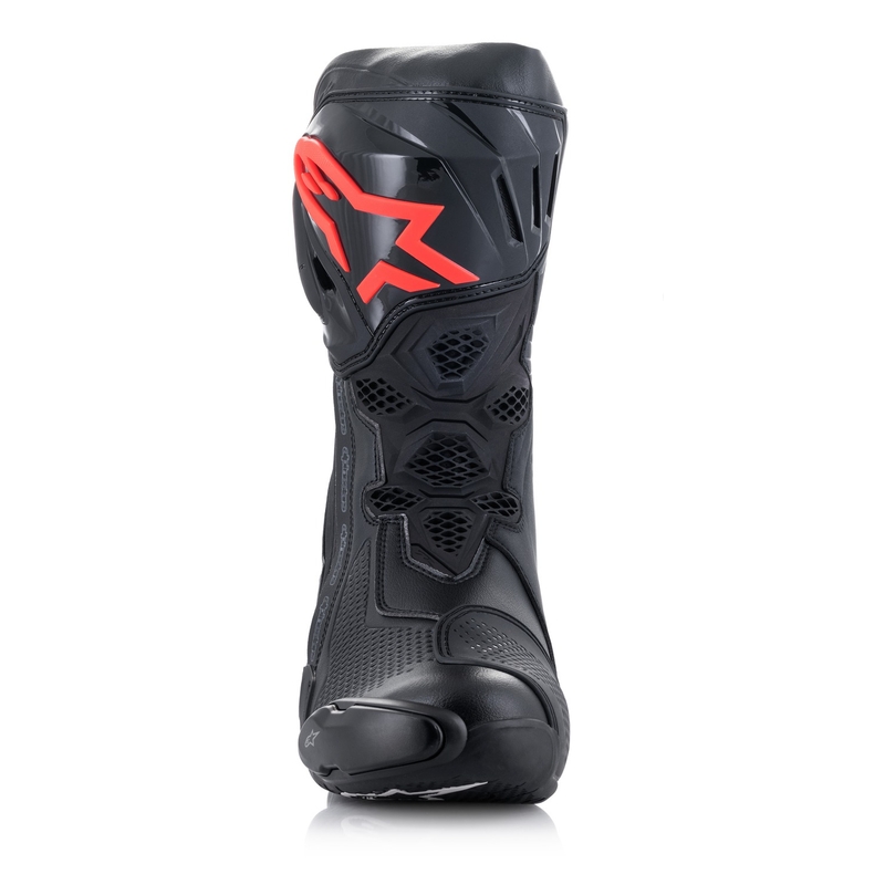 Alpinestars Supertech R Black-White-Fluo Red-Fluo Yellow motorcykelstøvler
