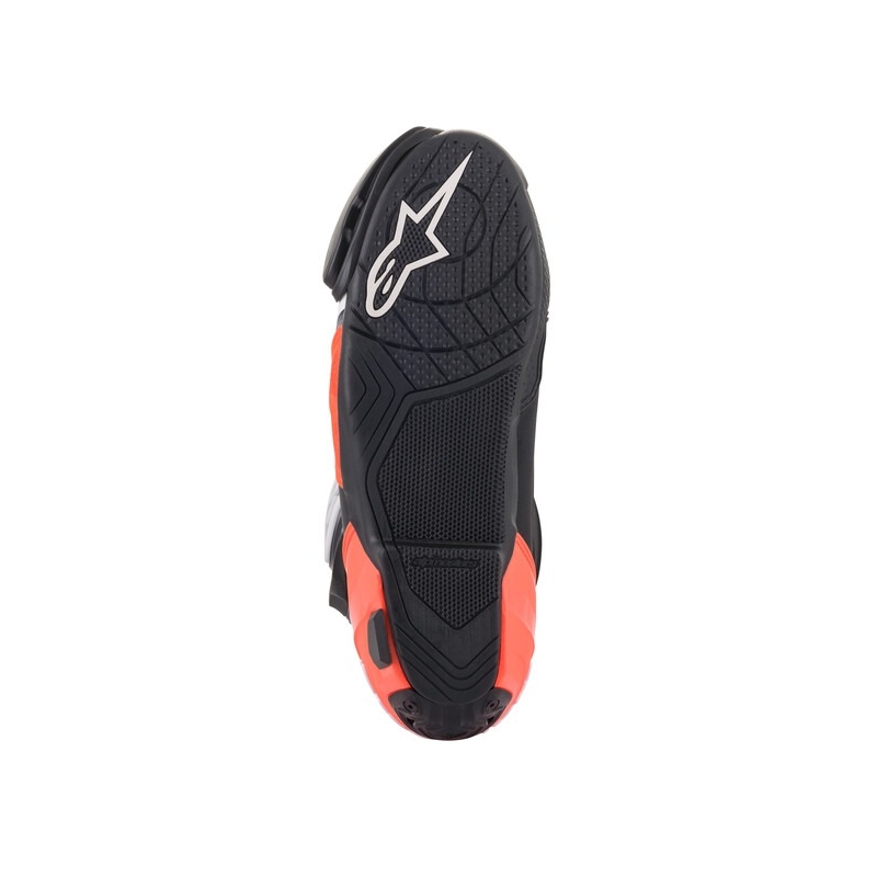 Alpinestars Supertech R sort-fluoro rød-hvid-grå motorcykelstøvler