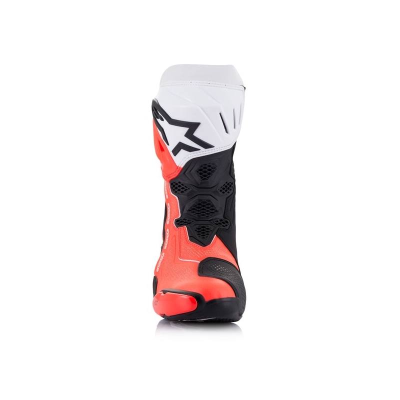 Alpinestars Supertech R Vented Black-White-Fluo Red motorcykelstøvler