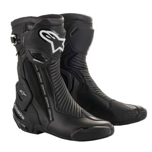 Alpinestars SMX Plus 2 Gore-Tex sort-sølv motorcykelstøvler