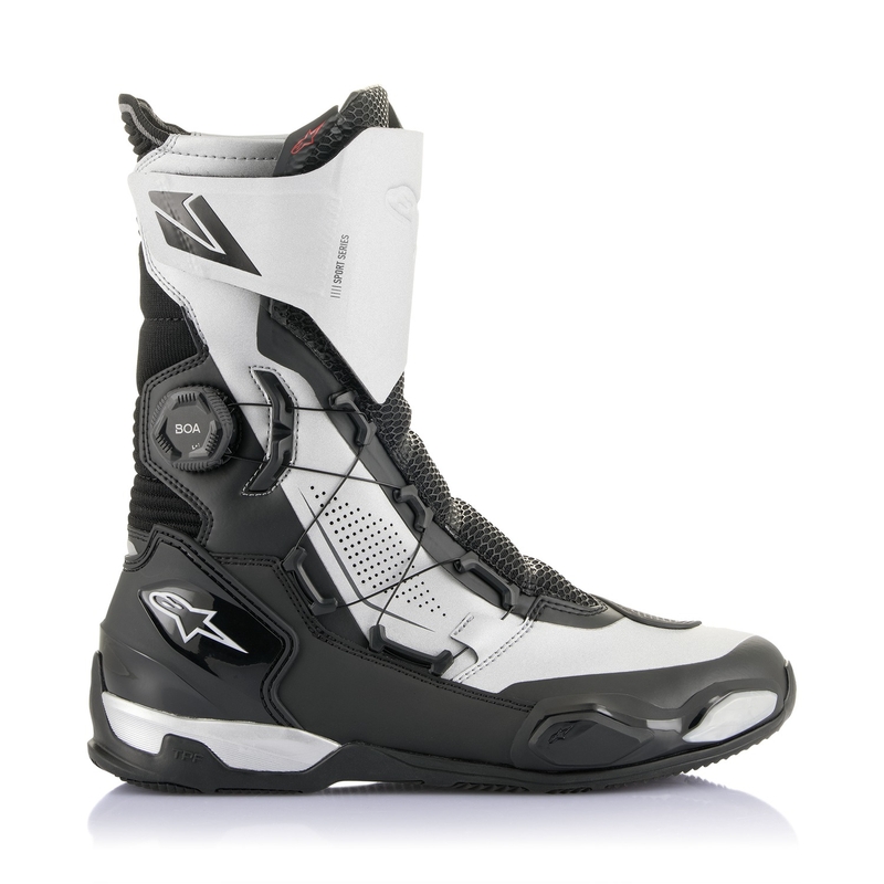 Alpinestars SP-X BOA motorcykelstøvler sort og sølv