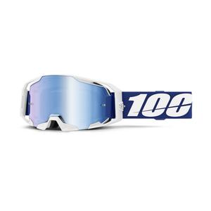 Motocrossbriller 100 % ARmatic blå med blå plexi