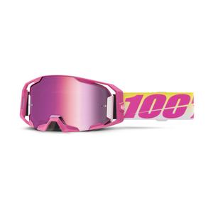 Motocrossbriller 100% ARmatic Sellars med pink plexi
