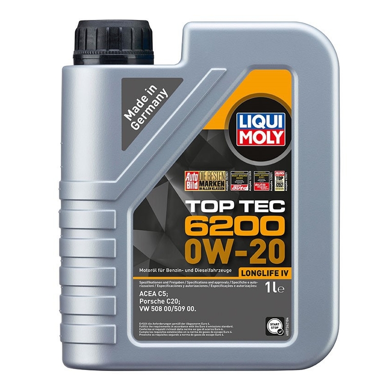 LIQUI MOLY Top Tec 6200 0W-20 Syntetisk motorolie 1 l