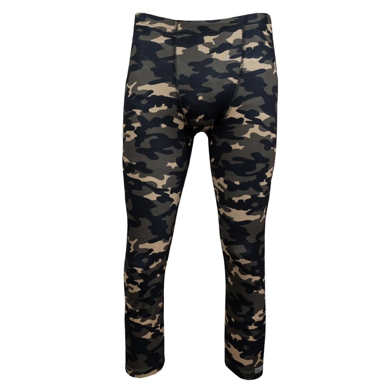 Termounderbukser nanosilver® 3/4 camo olivengrøn