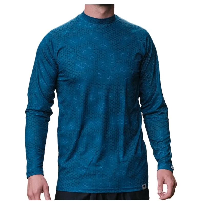 Termisk T-shirt nanosilver® Plast mørkeblå udsalg