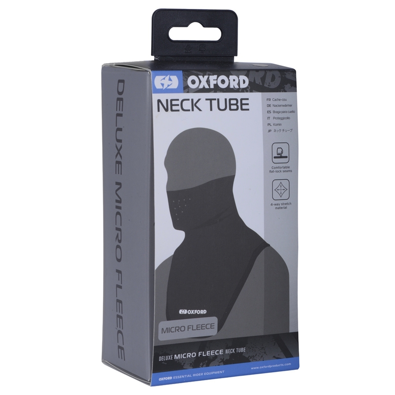 Oxford Deluxe halsvarmer med syntetisk fiber, sort
