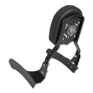 Ryglæn til forsædepassager - KAWASAKI Vulcan S 650 med RoadStyler-motiv sort mat