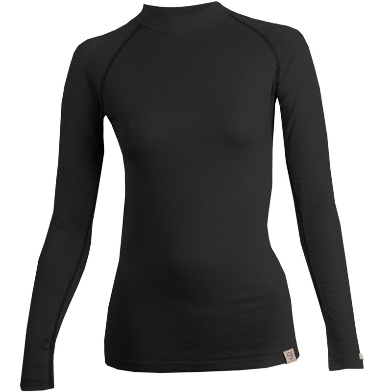 Termisk t-shirt til kvinder nanosilver® MERINO sort