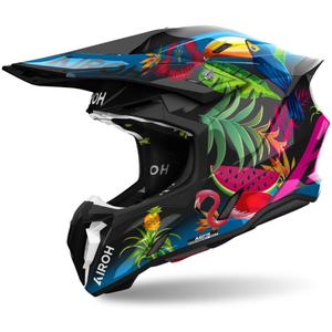 Motocrosshjelm Airoh Twist 3 Amazonia glossy