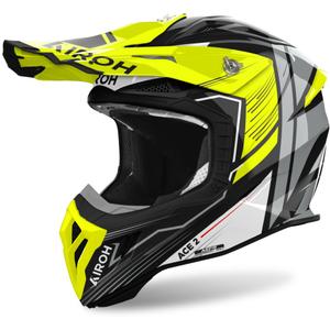 Airoh Aviator Ace 2 Engine Motocross Hjelm, Glossy Gul
