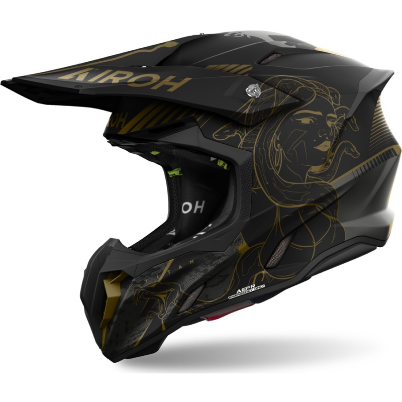 Motocross hjelm Airoh Twist 3 Titan mat
