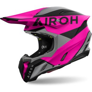 Motocrosshjelm Airoh Twist 3 King mat pink