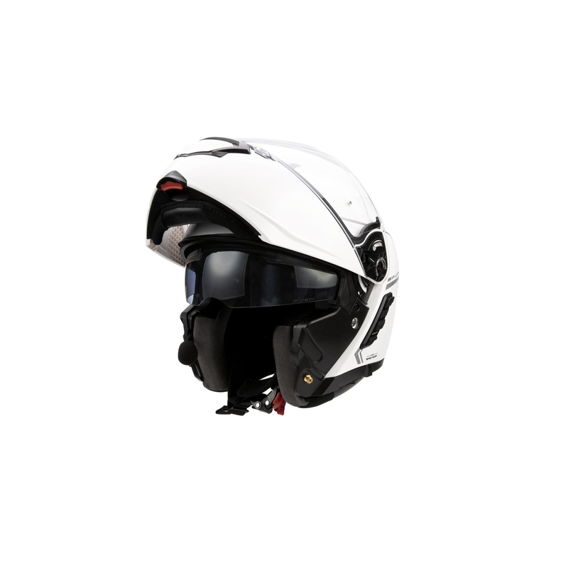 SENA motorcykelhjelm med Mesh-headset Impulse hvid blank