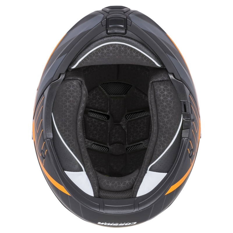 Cassida Modulo 2.1 Profile flip-up motorcykelhjelm mat sort-grå-orange