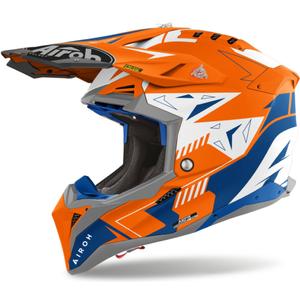 Motocross hjelm Airoh Aviator 3 Spin fluo orange mat