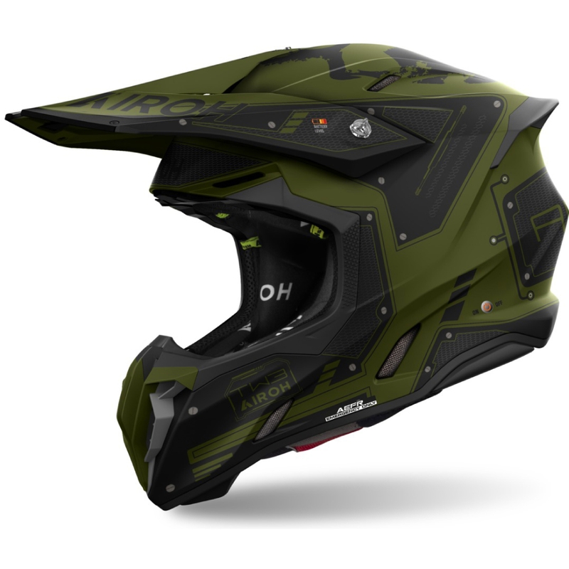 Motocrosshjelm Airoh Twist 3 Military mat