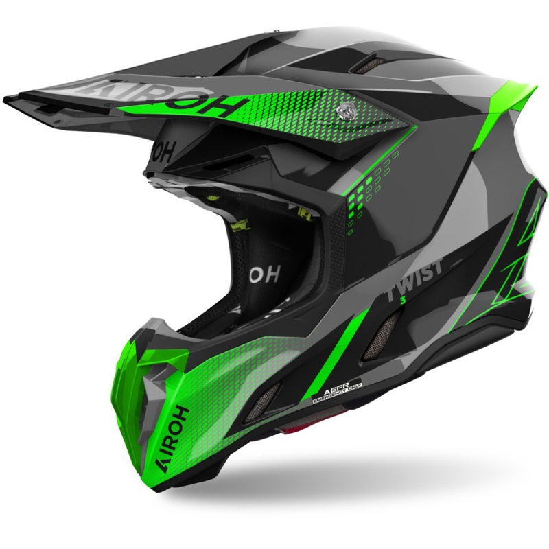 Motocrosshjelm Airoh Twist 3 Shard blank grøn