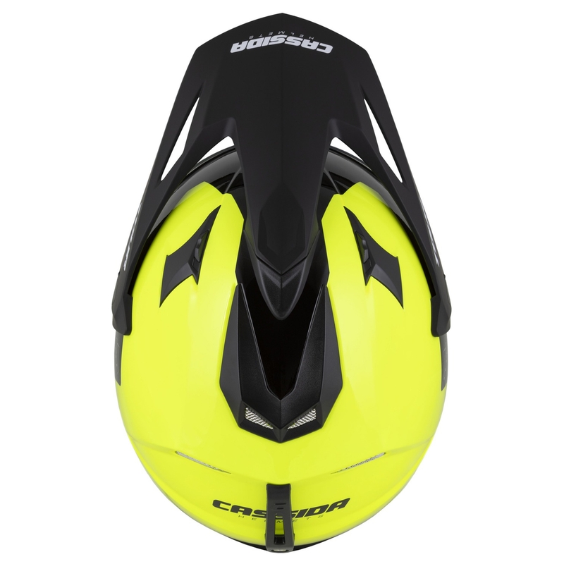 Endurohjelm Cassida Tour 2.0 Dual fluogul-sort med sort, mat visir
