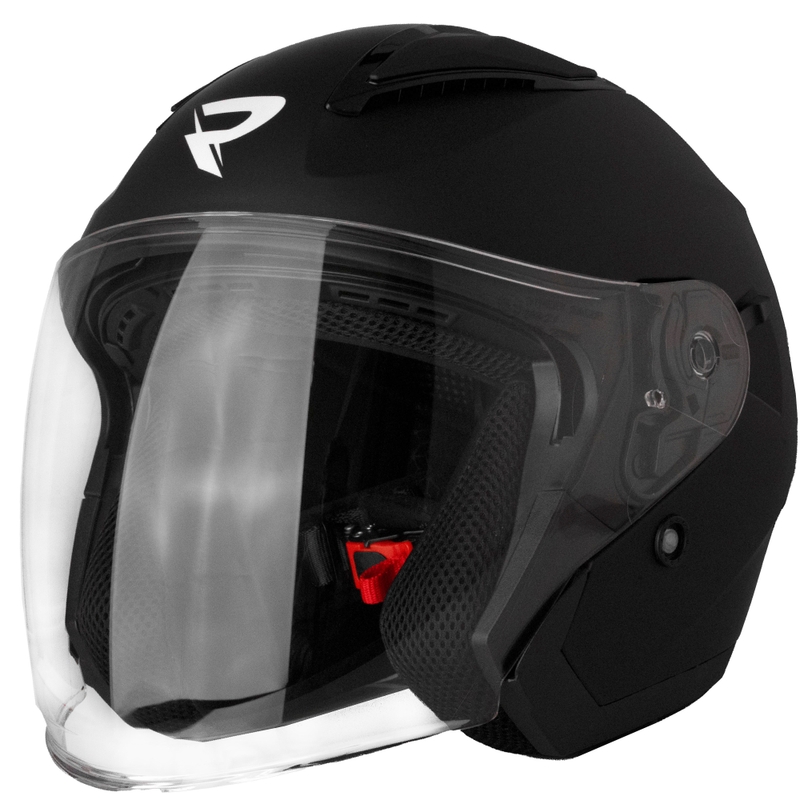 Åben motorcykelhjelm Street Racer Sonic matsort
