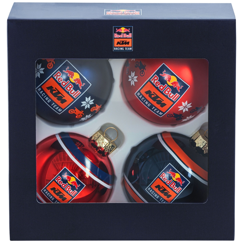 Red Bull KTM Dekorationssæt Juleflasker blå-orange