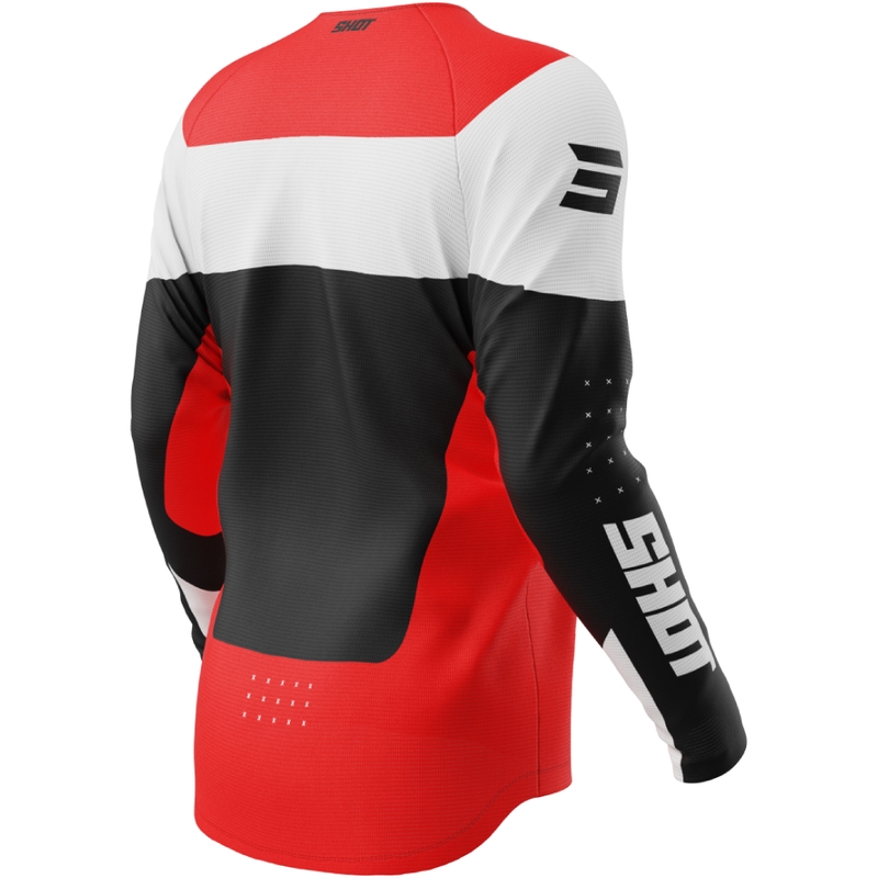 Motocrosstrøje til børn Shot Draw League rød