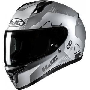 HJC C10 Aspa MC5SF grå-sølv-sort integreret motorcykelhjelm