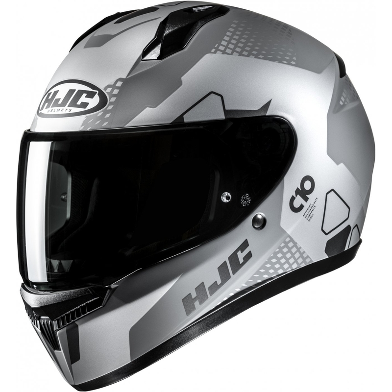 HJC C10 Aspa MC5SF grå-sølv-sort integreret motorcykelhjelm