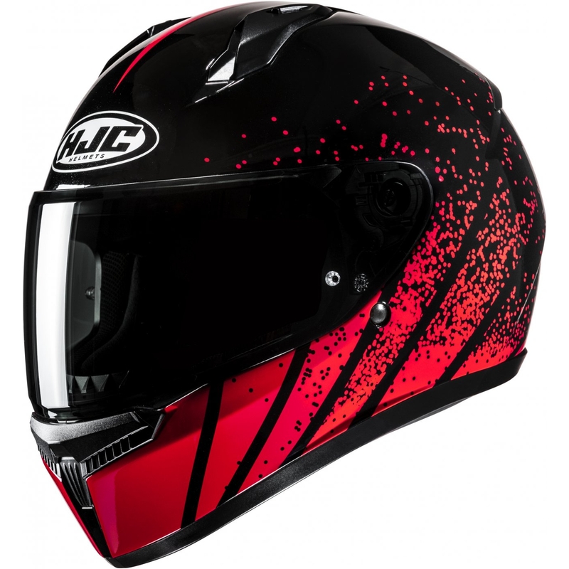 Integreret motorcykelhjelm HJC C10 Haven MC1 sort-rød