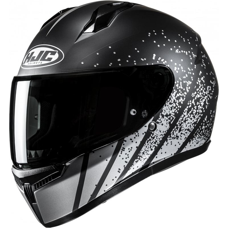 Integreret motorcykelhjelm HJC C10 Haven MC5SF sort-grå