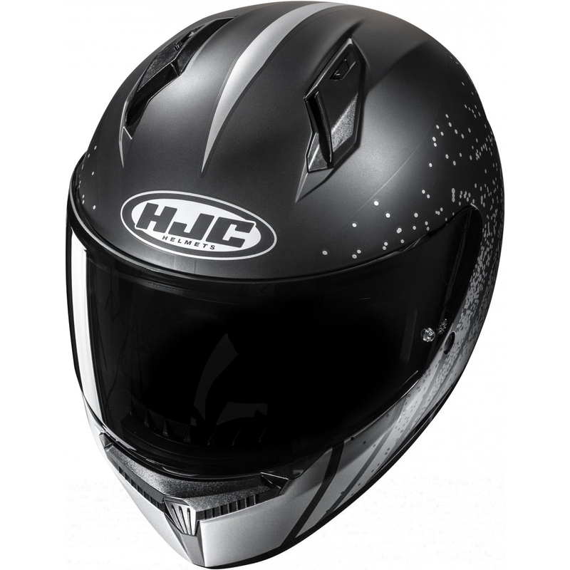 Integreret motorcykelhjelm HJC C10 Haven MC5SF sort-grå