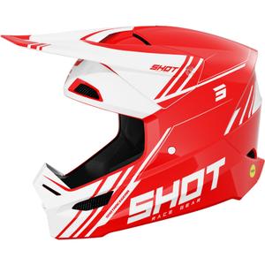 Motocross-hjelm Shot Race Sprint rød