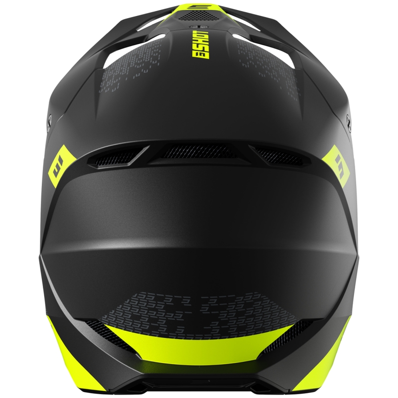Motocrosshjelm Shot Furious Draw fluogul