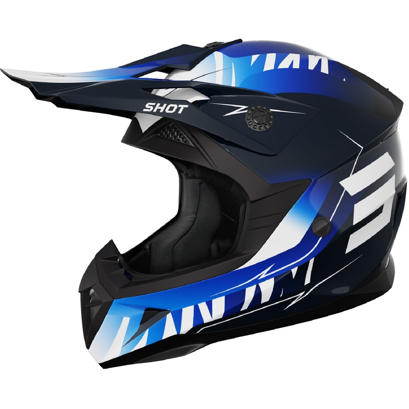 Motocrosshjelm til børn Shot Pulse X-Trem blå