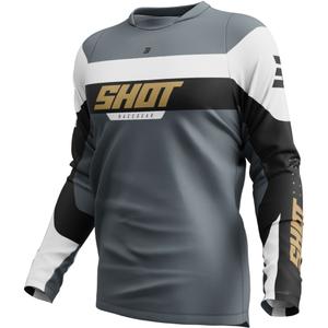 Motocross-trøje Shot Devo League guld
