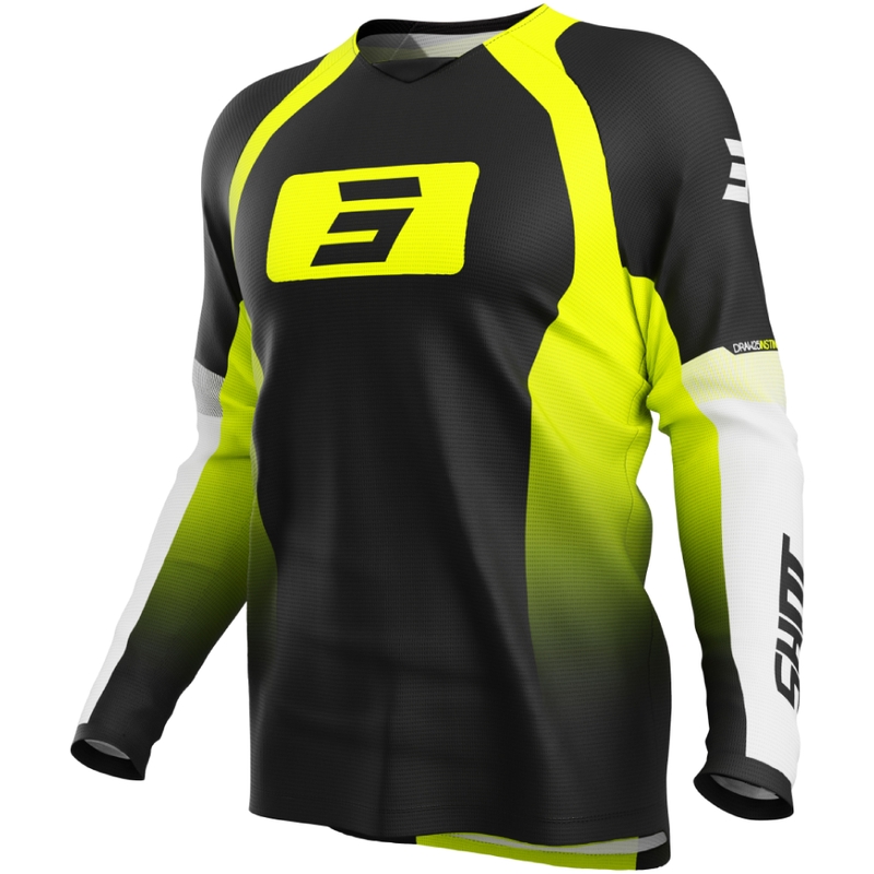Motocrosstrøje Shot Draw Instinct fluo gul