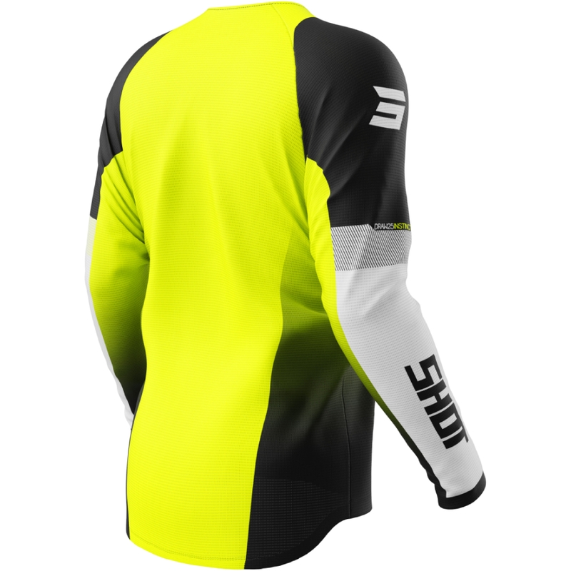 Motocrosstrøje Shot Draw Instinct fluo gul