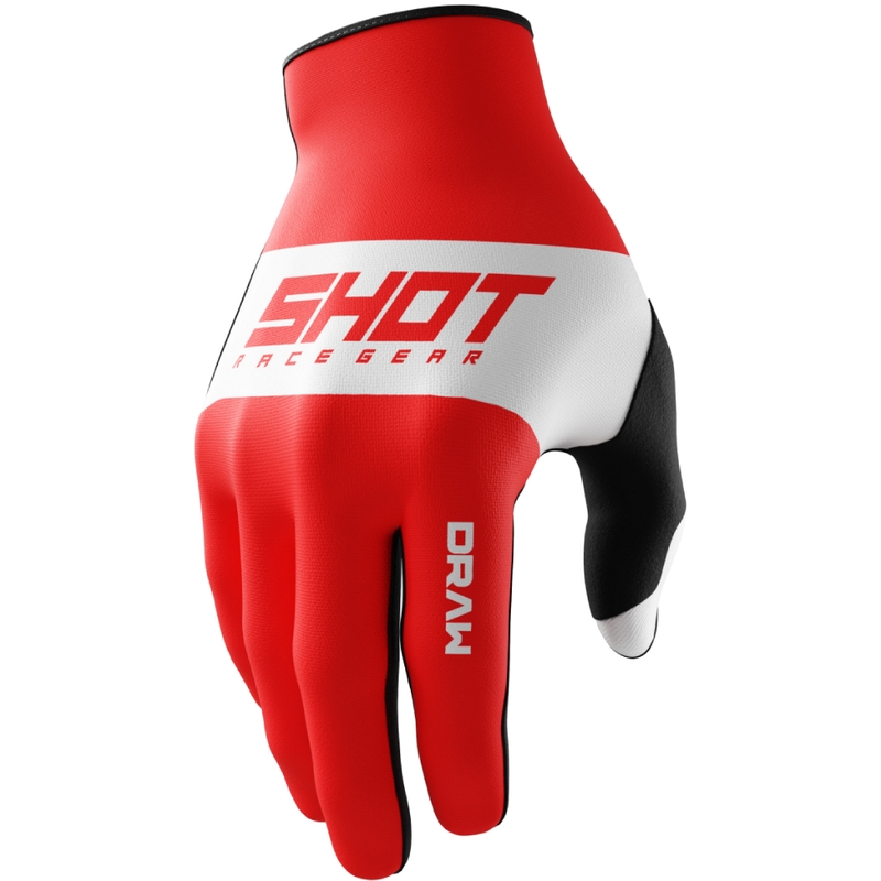 Motocrosshandsker til børn Shot Draw Sky red