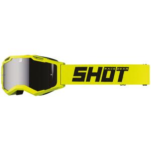 Motocross-briller Shot Assault 2.0 Solid fluogul med iridium-linse