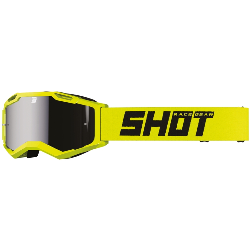 Motocross-briller Shot Assault 2.0 Solid fluogul med iridium-linse