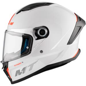 MT Stinger 2 Solid Gloss White Integral motorcykelhjelm