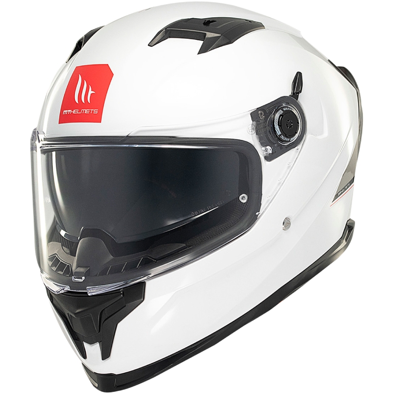MT BRAKER SV SOLID A0 integreret motorcykelhjelm hvid