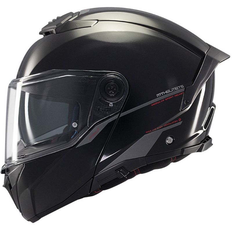 MT ATOM 2 SV SOLID A1 motorcykelhjelm blank sort