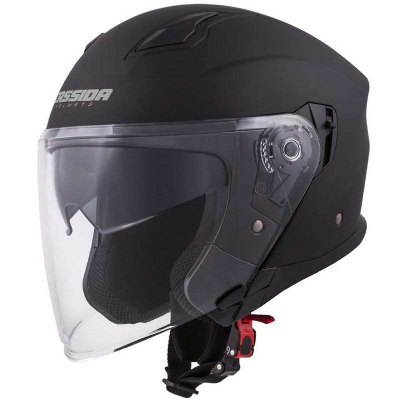 Cassida Jet Tech Open Motorcykelhjelm Sort Mat