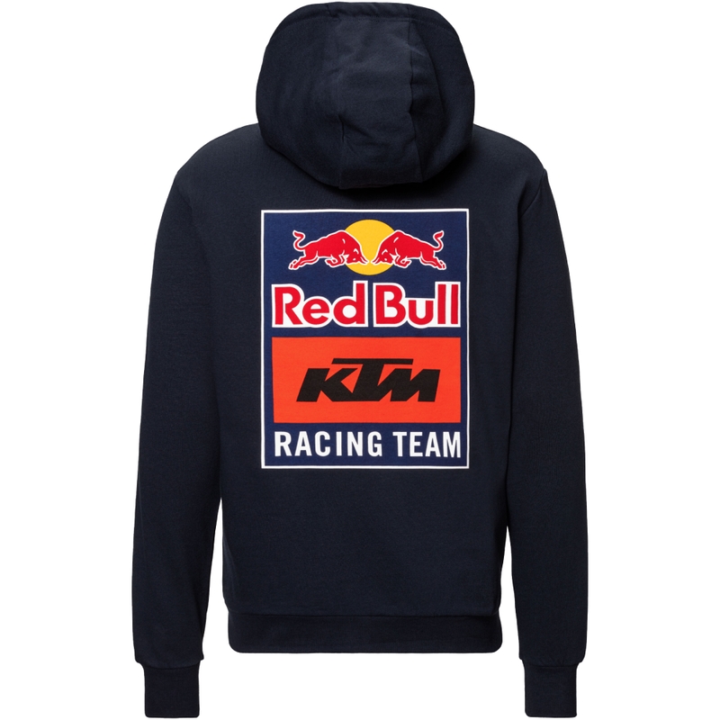 KTM Logo Zip Hoodie blå-orange