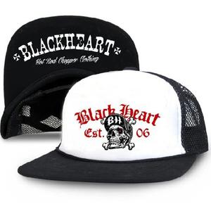 Børnekasket Black Heart Bones sort og hvid