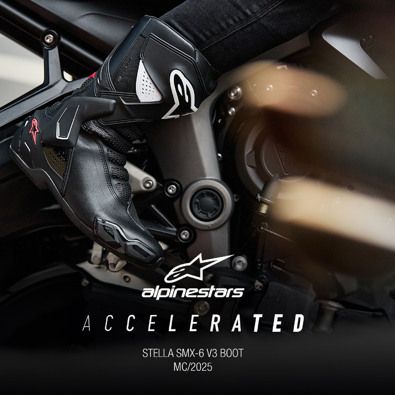 Alpinestars Stella SMX-6 3 motorcykelstøvler til kvinder i sort, hvid og pink