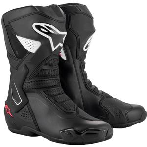 Alpinestars Stella SMX-6 3 motorcykelstøvler til kvinder i sort, hvid og pink